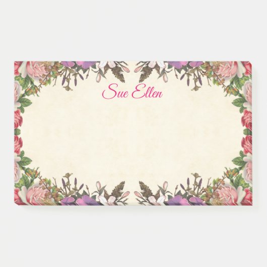 Belles fleurs 987 Notes post-it (Devant)