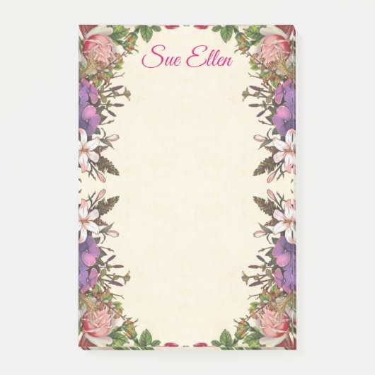Belles fleurs 987 Notes post-it (Devant)