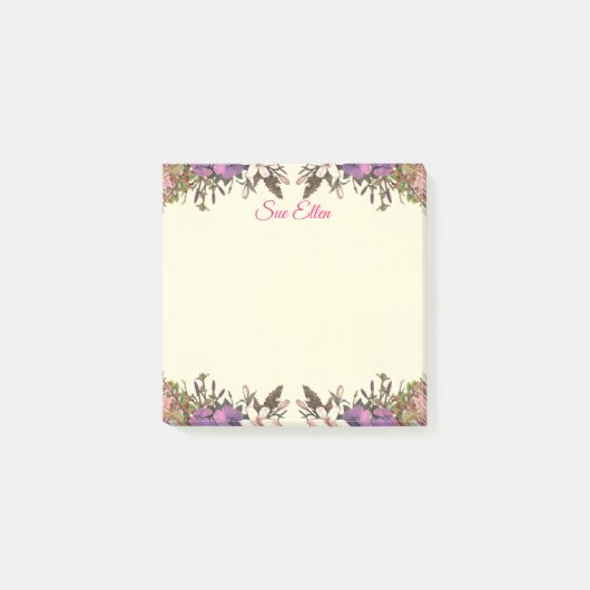 Belles fleurs 987 Notes post-it (Devant)