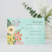 Belles fleurs Aquarelle Florale RSVP / Aqua (Debout devant)