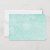 Belles fleurs Aquarelle Florale RSVP / Aqua (Dos)