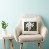 Belles fleurs blanches, Plumeria, coussin (Chaise)