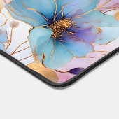 Belles fleurs bleues Encre d'alcool dans les paste (Coin)