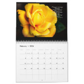 Belles fleurs Calendrier de 12 mois (Feb 2026)