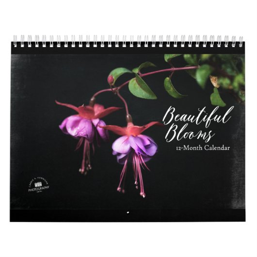 Belles fleurs Calendrier de 12 mois (Protection)