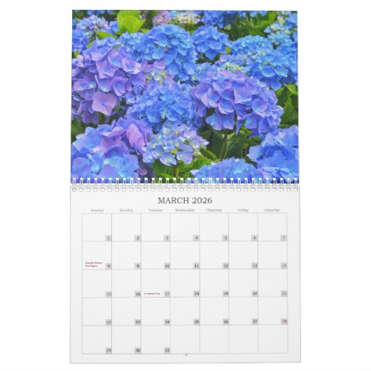 Belles Fleurs Calendrier Floral (Mar 2026)