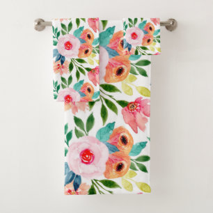 Belles fleurs d'aquarelle