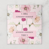 Belles Fleurs de Champ Mariage Cartes de Place (Extérieur déplié)