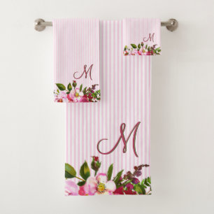 Belles fleurs de jardin sur mesure Monogrammes ray