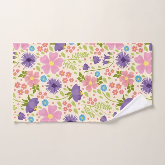 Belles fleurs de printemps (Serviette à main)