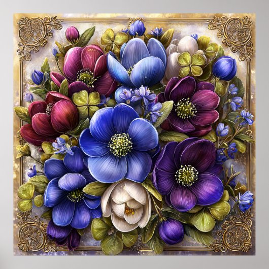 Belles fleurs de printemps Art mural 13 (Devant)