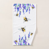 Belles fleurs de printemps et vols d'abeilles - De (Serviette à main)
