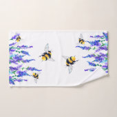 Belles fleurs de printemps et vols d'abeilles - De (Serviette à main)