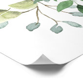 Belles fleurs et affiche d'eucalyptus (Coin)