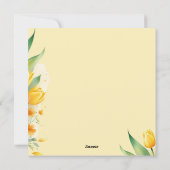 Belles fleurs et carte d'anniversaire. (Dos)