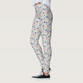 Belles fleurs et enveloppes Leggings Motifs (Gauche)