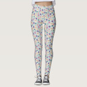 Belles fleurs et enveloppes Leggings Motifs (Devant)