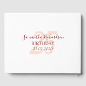 Belles fleurs Psaume 91 Anniversaire Livre d'or (Verso)