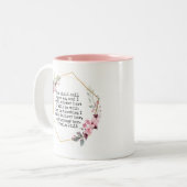 Belles Fleurs Psaume 91 Café Mug (Devant gauche)