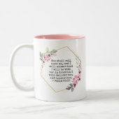 Belles Fleurs Psaume 91 Café Mug (Gauche)