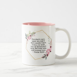 Belles Fleurs Psaume 91 Café Mug