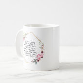 Belles Fleurs Psaume 91 Café Mug (Devant gauche)
