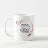 Belles Fleurs Psaume 91 Café Mug (Gauche)