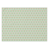 Belles fleurs roses sur nappes vert clair (Devant (Horizontal))