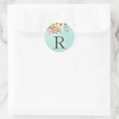 Belles fleurs Stickers Monogramme (Sac)