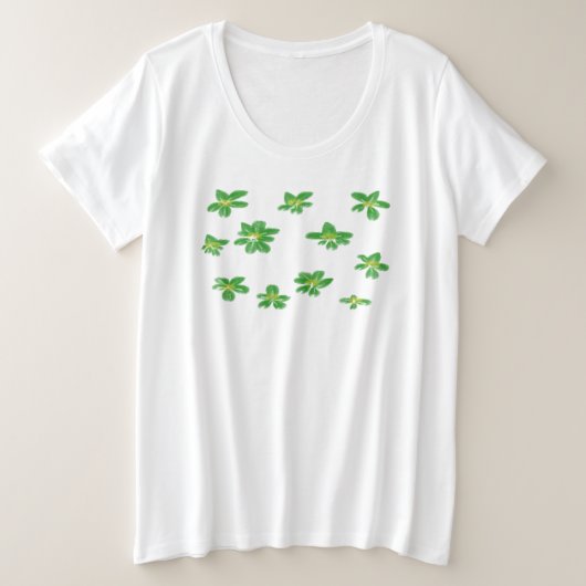 Belles fleurs vertes pour l'été (Design devant)