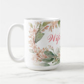 Belles Florales Avec Bague Mariage Pour Mug Femme (Gauche)