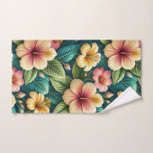BELLES GRANDES FLEURS TROPICALES D'HIBISCUS (Serviette à main)