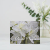 Belles invitations à la douche nuptiale fleurie (Debout devant)