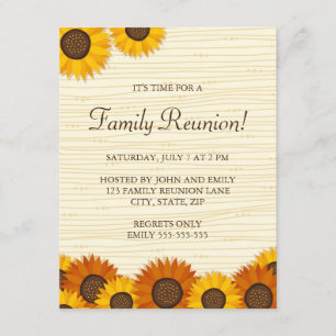 Belles invitations à la réunion de famille