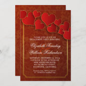 belles invitations à une partie d'engagement (Devant / Derrière)