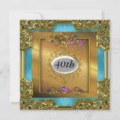 Belles invitations de fête d'anniversaire (Devant)