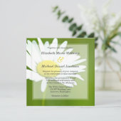 Belles invitations de mariage de marguerite (Debout devant)