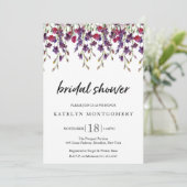 Belles invitations Fleurs sauvages de douche nupti (Debout devant)