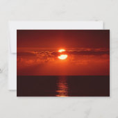 Belles invitations oranges rouges de mariage de (Dos)