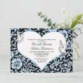 belles invitations personnalisées de partie de fia (Debout devant)