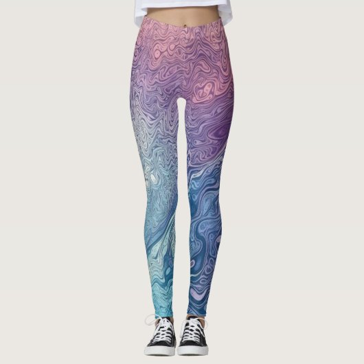 Belles Leggings abstraits traditionnels (Devant)