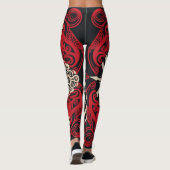 Belles Leggings Abstraits traditionnels (Dos)