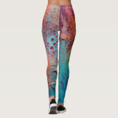 Belles Leggings abstraits traditionnels (Dos)