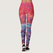 Belles Leggings abstraits traditionnels (Dos)