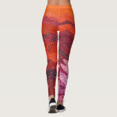 Belles Leggings abstraits traditionnels (Dos)