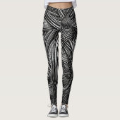 Belles Leggings d'Art Abstrait (Devant)