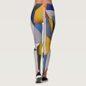 Belles Leggings d'Art Abstrait (Dos)