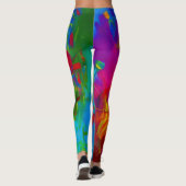 Belles Leggings d'Art Abstrait (Dos)
