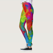 Belles Leggings d'Art Abstrait (Gauche)