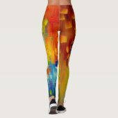 Belles Leggings d'Art Abstrait (Dos)